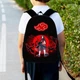 Рюкзак детский Аниме Наруто Акацуки Итачи "naruto akatsuki" 34х27 см,ранец городской с принтом для мальчика (0175) - изображение 1