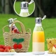 Портативный блендер-бутылка Mini Juicer 350 мл аккумуляторный 40 Вт USB Белый - изображение 7