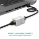 Соединитель витой пары RJ45 UGREEN NW114 Cat7 Cat6 Cat5e разъем-удлинитель Ethernet White (20311) - изображение 2