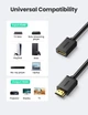 Кабель Ugreen HD107 HDMI Male to Female Extension Cable 0.5 м Black (10140) - изображение 5