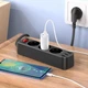 Сетевой фильтр удлинитель Hoco NS2 / высокая мощность 4000W / 3 розетки / 3*USB (5V / 2.4A) / длина кабеля 1.8м (black) - изображение 3