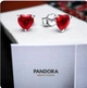 Серьги серебро Original стильPandora s925ALEпуссеты 1232 - изображение 1