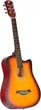 Акустическая тревел гитара Alfabeto Traveler (3 Tone Sunburst) + чехол - изображение 1