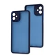 Чехол Fiji Lens для Samsung Galaxy A05 (A055) бампер матовый с защитой блока камер Blue - изображение 2