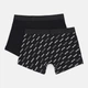 Zestaw majtek męskich typu bokserki bawełnianych 2 szt Levi's Logo Aop Boxer Brief Org Co 701227428-003 M Czarny (8720245581639) - obraz 2