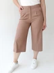 Брюки женские кюлоты бежевые короткие 5092-0-2 XS - изображение 1