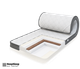 Тонкий матрас топпер DeepSleep Level Hard / Левел Хард 170x200 - изображение 1