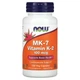 Вітамін К2 МК7 100 мкг Now Foods Vitamin K 2 МК 7 для серцево-судинної системи 120 капсул - зображення 1
