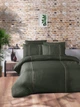 Двоспальний Євро комплект First Choice Elegant Dark Green Ранфорс Преміум - изображение 1