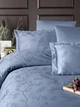 Двоспальний Євро комплект First Choice Stesha Dusty Blue Жаккард - изображение 2