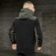 Куртка Soft Shell Pobedov Setup на флисе черный-хаки размер L - изображение 7