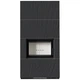 Камінна топка Kratki FLOKI BOX 8 kW Ø 160 в обудові з керамограніту NATURALI ARDESIA NERO A SPACCO - изображение 2