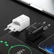 Адаптер сетевой HOCO Type-C to Lightning cable Rigorous charger set N19 |Type-C, 25W, 3A, QC/PD| 4756092 - изображение 3