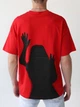 Футболка мужская красная широкая силуэт на спине 21688-1 XL - изображение 8