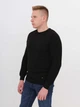 Свитер мужской черный тонкий 1438-1 2XL - изображение 6