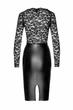 Платье, F295 Noir Handmade Euphoria с кружевным верхом, виниловое, черное, размер M - изображение 5
