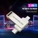 Флешка металлическая 2в1 256ГБ Type-C-Lightning для Apple iPhone, iPad, компьютера MICRODRIVE A3 256GB Серебро - изображение 6