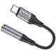 Перехідник Type-C на AUX 3.5mm HOCO LS36 Чорний - зображення 1