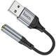 Переходник USB на AUX 3.5mm HOCO LS36 Черный - изображение 1