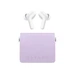 Наушники беспроводные Xiaomi Haylou Lady Bag TWS в кейсе фиолетовые - изображение 3