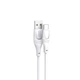 Кабель силіконовий XO NB238 USB - Type-c 1 метр білий - зображення 1