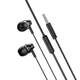 Навушники BOROFONE BM74 Singer універсальні earphones with microphone 1.2m Hi-Fi HD Mic чорні - зображення 1
