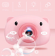 Фотоаппарат генератор для мыльных пузырей Bubble Camera Свинка на шнурке, розовый (UUU-876) - изображение 1