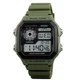 Часы наручные мужские Skmei 1299AG 5 АТM 43 мм Black/Green - изображение 2