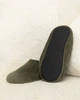 Тапочки домашние велюровые утепленные закрытые Хаки Maybel 42-43 (2966_5) - изображение 3