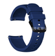 Силіконовий ремінець Half Strips 20 мм для Amazfit Bip Lite S U/ GTS 2 3 4 Mini / GTR (42 mm) / 2, Samsung Galaxy Watch / Active 2 (40 mm) / Gear S4 (42 mm), Huawei GT2 (42 mm) рифлений Синій 2100P - зображення 1