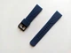 Силіконовий ремінець Half Strips 20 мм для Amazfit Bip Lite S U/ GTS 2 3 4 Mini / GTR (42 mm) / 2, Samsung Galaxy Watch / Active 2 (40 mm) / Gear S4 (42 mm), Huawei GT2 (42 mm) рифлений Синій 2100P - зображення 3