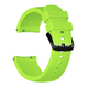 Силіконовий ремінець Half Strips 20 мм для Amazfit Bip Lite S U/ GTS 2 3 4 Mini / GTR (42 mm) / 2, Samsung Galaxy Watch / Active 2 (40 mm) / Gear S4 (42 mm), Huawei GT2 (42 mm) рифлений Зелений 2100P - зображення 1