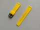 Силіконовий ремінець Half Strips 20 мм для Amazfit Bip Lite S U/ GTS 2 3 4 Mini / GTR (42 mm) / 2, Samsung Galaxy Watch / Active 2 (40 mm) / Gear S4 (42 mm), Huawei GT2 (42 mm) рифлений Жовтий 2100P - зображення 3