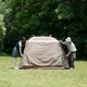 Намет з навісом Naturehike Village CNK2300ZP022, коричневий великий - изображение 5