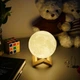 Ночник 3D Луна Светильник 5 режимов 5 цветов 3D Moon Touch USB аккумуляторная - изображение 5