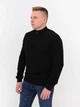 Водолазка чоловіча чорна з горлом на блискавці 1431-2 XL - зображення 1