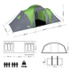Кемпінгова палатка NILS CAMP NC6031 HIGHLAND сіро-зелений - зображення 6
