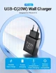 Зарядний пристрій Vention 1-port USB-C Wall Charger(20W) EU-Plug Black (FADB0-EU) - изображение 7