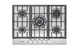 Варильна поверхня газова Fabiano FHG 8655 VGHT Inox 8112.406.1478 - изображение 2