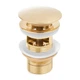 Донный клапан для раковины YOKA CLICK-CLACK GOLD с переливом * - изображение 1