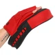 Лапа изогнутая (2шт) Zelart Hard Touch 4457 размер 18,5х5х24см Black-Red - изображение 3