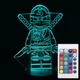 Акриловый светильник-ночник с пультом 16 цветов LEGO Ниндзяго tty-n001351 - изображение 1