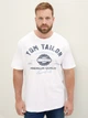 Футболка хлопковая длинная мужская Tom Tailor 1039944-20000 3XL Белая (4067261283326) - изображение 1