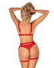 Портупея на бедра Obsessive Elianes Красная XL/2XL (62124) - изображение 3