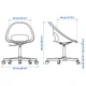 Кресло офисное вращающееся IKEA ELDBERGET / MALSKÄR 693.318.56 - изображение 8