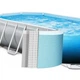 Прямоугольный каркасный бассейн Intex 26790 с лестницей и насосом-фильтром, 400x200x122см 8418л - изображение 3