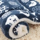 Плед для домашних животных Soft Pet Bed Cushion 70х90 см Blue Cat - изображение 2