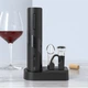 Электрический штопор для вина на аккумуляторе WINE SET подарочный набор для вина умный штопор с аэратором, пробкой и ножом для фольги - изображение 3