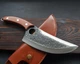 Универсальный кухонный нож шеф повара King Cary Santoku Kitchen 32 см нож топорик из нержавейки (4617) - изображение 7
