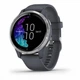 Смарт-часы Garmin Venu Silver Stainless Steel Bezel w. Granite Blue and Silicone B. (010-02173-01/03) 010-02173-03 () - изображение 1